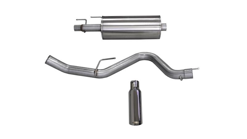Ford F-150 Performance Exhaust - Single Side Exit - CORSA Performance - Cat Back w/ 4.0in Tip - Polished - `15-`20